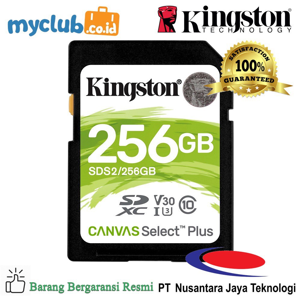 Kingston Canvas Select Plus SD Card 256GB (SDS2 / 256G)