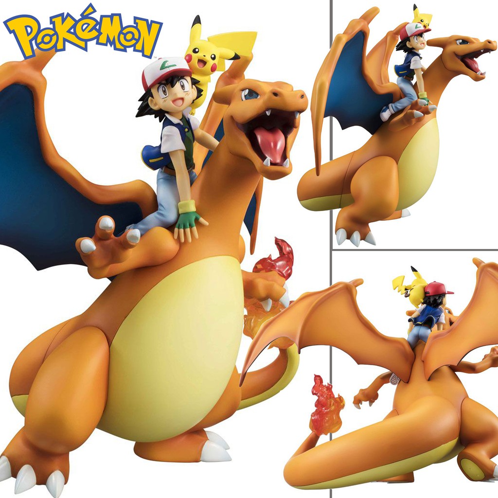 Pokemon โปเกมอน Ash Ketchum Satoshi แอช เคตชัม ซาโตชิ Pikachu พิคาชู พิกะจู  Charizard Lizardon ลิซาร์ดอน ชาริซาร์ด | Shopee Thailand