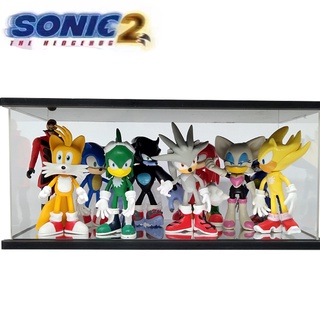 ตุ๊กตาฟิกเกอร์ Sonic The Hedgehog ขนาดใหญ่ 15 ซม. สําหรับตกแต่งเค้ก 10 ชิ้น