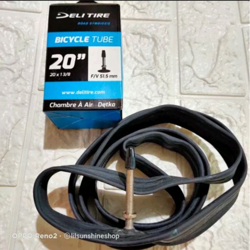 ยางใน Deli Tyre Swallow 20 PLUS (NOT 20 PURE) หรือ 20x1 3/8 Cop Presta/FV 51.5mm