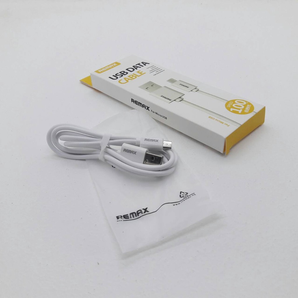 Remax USB Data Cable สายชาร์จ Micro USB สำหรับสมาร์ทโฟนทั่วไป 100cm - สีขาว #3