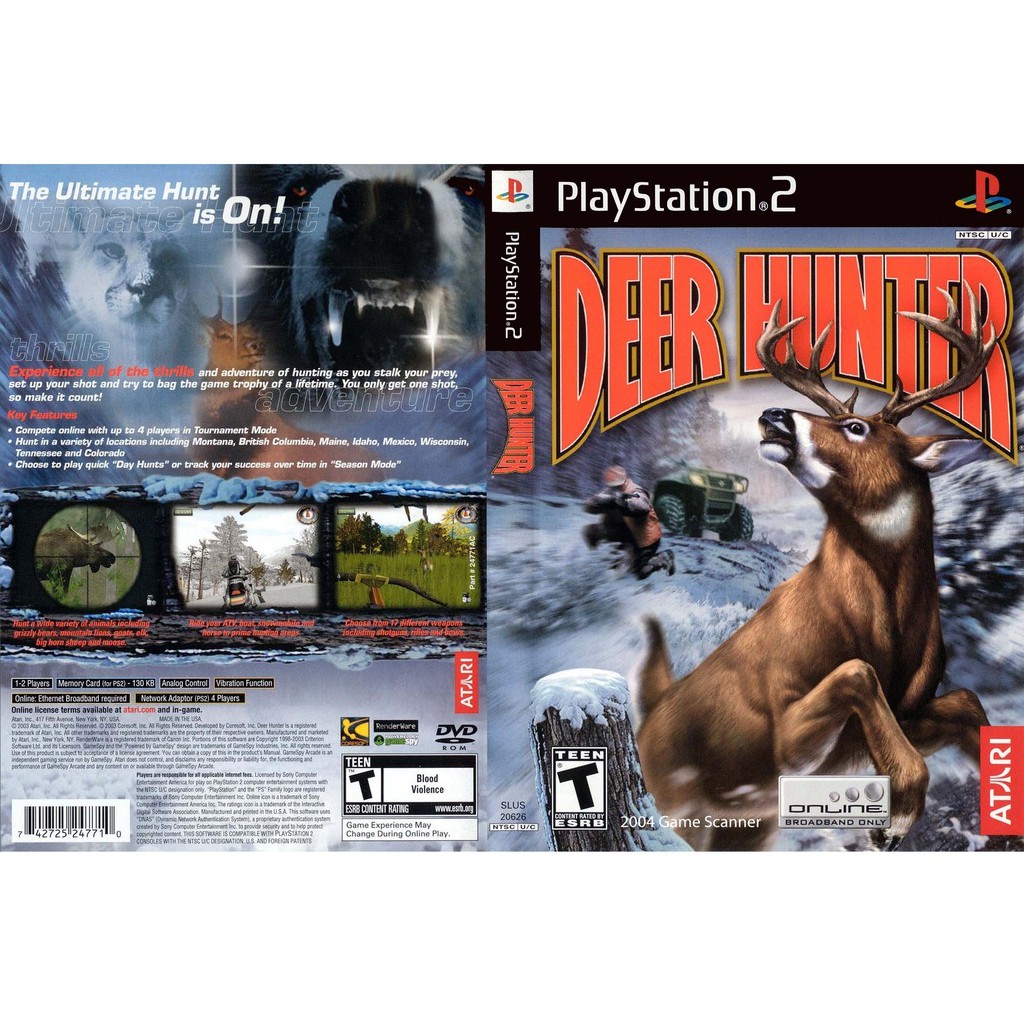 เกมส์ Deer Hunter (PS2) สำหรับเครื่องที่แปลงระบบแล้วเท่านั้น