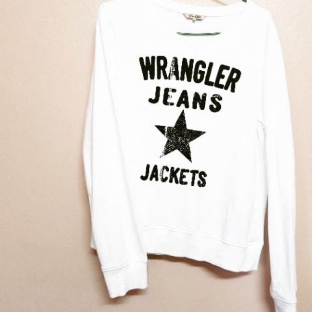 ★ Wrangler Sweater White [ของแท้มือสอง]