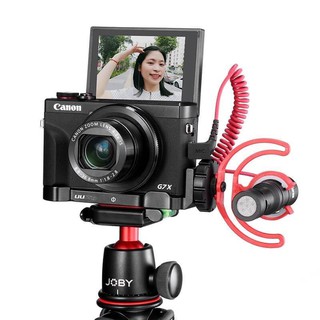 Grip L-plate UURIG ต่อไมค์เดิน VLOG สำหรับกล้อง Canon G7X Mark III