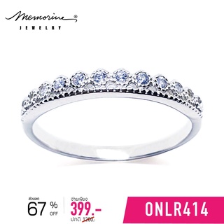 Memorine Jewelry แหวนเงินแท้ 925 ฝังเพชรสวิส (CZ) : ONLR414