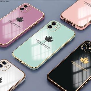 OPPO A16 A16K A16E A54 A73 A93 A94 A95 A76 A36 A83 2020 4G เคสออปโป้ สำหรับ Case Maple Leaf เคส เคสโทรศัพท์ เคสมือถือ เคสนิ่ม