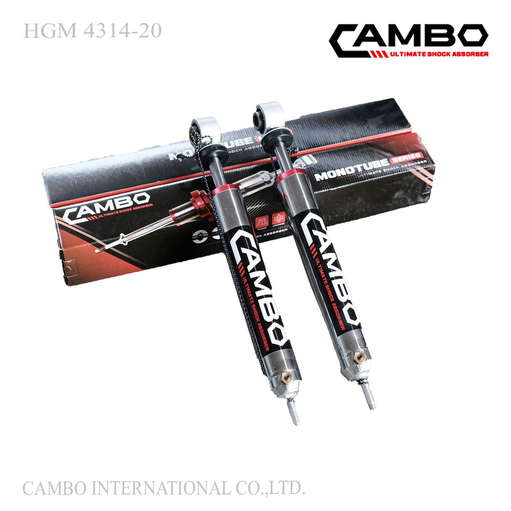 CAMBOโช๊คอัพโมโนทูบน้ำมันกึ่งแก้สหลังTOYOTAFORTUNER ตัวเก่าและตัวใหม่ แกน20มม.MONOHGM4314-20