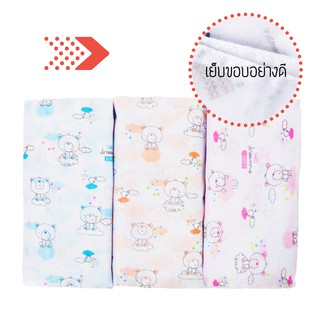 ผ้าอ้อมสาลู 27 เย็บริม แพ็ค12 ผืน (ลายSweet Dream) สินค้าพร้อมส่ง