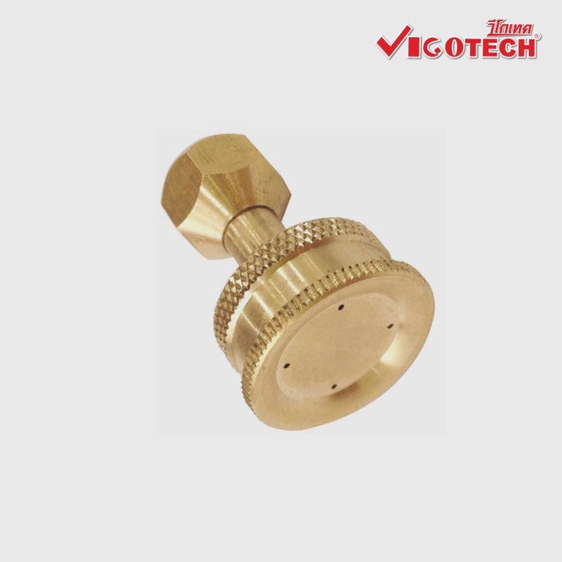 หัวพ่นแรงดันทองเหลืองแท้ ใช้กับก้านเครื่องพ่นยาแบตเตอรี่ หัวงอ/หัวตรง - รูปที่ 2