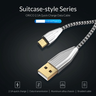 ORICO Micro/Type c USB Cable 2.1A Data Sync Charging  Cableยาว1เมตร (KTC1/KTM1)**มี2แบบให้เลือกนะครับ(Micro/Type c)