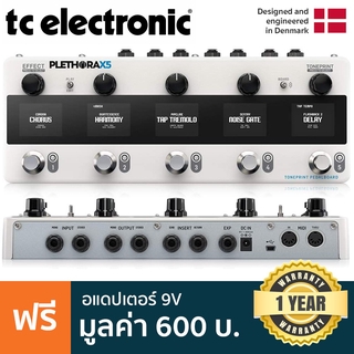 TC Electronic® Plethora X5 มัลติเอฟเฟคกีตาร์ มี Tap tempo ต่อบลูทูธได้ ต่อคอมได้ ลูปได้ 40 วิ + แถมฟรีอแดปเตอร์