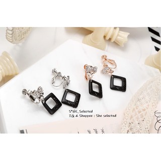 EC7_Ear clip_เพชร ต่างหูหนีบ♥