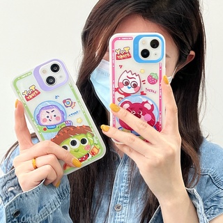 MY Charm Eye ภาพวาดสีน้ำมันหมีสตอเบอรี่ สำหรับ เคสไอโฟน 13 PRO MAX การ์ตูนซิลิโคนครอบเคส เคสไอโฟน 11 PRO 13 PRO 12 PRO MAX โมเดลนักบินอวกาศ เคสซิลิโคน เคสไอโฟน 13 X 11 PRO MAX น่ารัก การ์ตูน เคสไอโฟน 12 PRO 11 XSMAX ตำแหน่งรูที่แม่นยำ เคสแบบใส