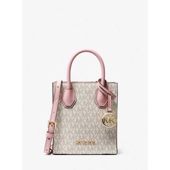 Michael Kors Mercer Extra-Small Logo and Leather Crossbody Bag