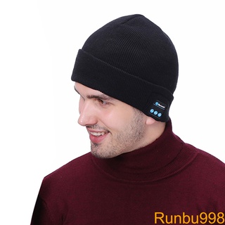 Bluetooth 5 0 Knitted Beanie Detachable Mic HD Stereo Speaker Women Men Wireless Music Listening Headphone Hat