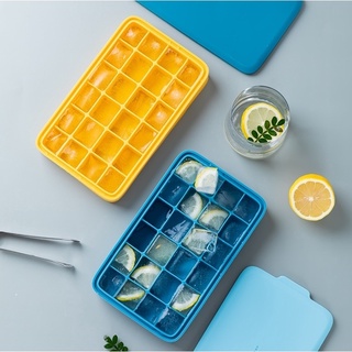 ML-019 Ice Trays  ถาดทำน้ำแข็ง แบบซิลิโคน มีฝาปิด แม่พิมพ์ทำน้ำแข็ง  เครื่องใช้ในบ้าน