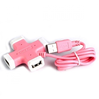 OKER HUB USB 2.0 4 Port H-365 (Pink)