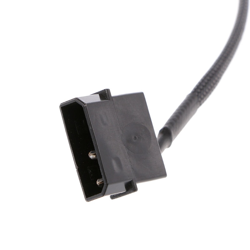 Ior 4-Pin Molex Male to 3-Pin/4-Pin PWM สําหรับเคสพัดลม อะแดปเตอร์เชื่อมต่อสายเคเบิ้ล 1 to 1 #7