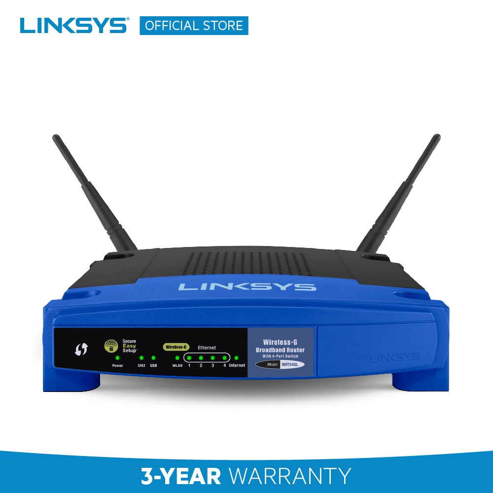 LINKSYS WRT54GL WIRELESS-G WIRELESS ROUTER