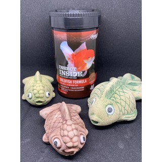 อาหารปลาทอง เม็ดลอย 50g มีส่วนผสมจิ้งหรีด
