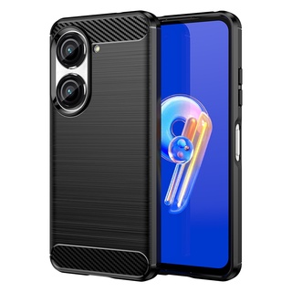 เคสโทรศัพท์คาร์บอนไฟเบอร์ แบบนิ่ม กันกระแทก สําหรับ Asus Zenfone 9 6 6z ZS630KL