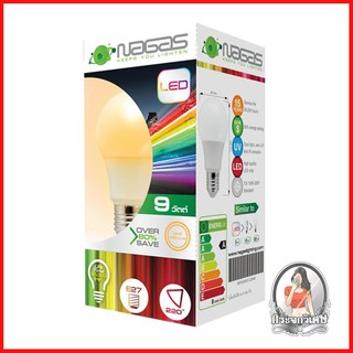 หลอดไฟ LED หลอดไฟ หลอด LED ECO Bulb 3000K 9W WARMWHITE E27 NAGAS 
 เปลี่ยนก่อนประหยัดก่อนกับหลอด LED คุณภาพสูง
 ใช้ททดแท