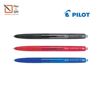 Pilot SUPER GRIP G Ballpoint pen 0.5,0.7,1.0 mm. Black ,Blue ,Red - ปากกาลูกลื่น Pilot SUPER GRIP G  [Penandgift]