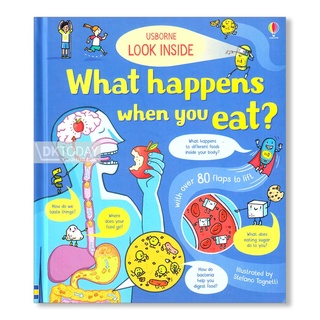 DKTODAY หนังสือ USBORNE LOOK INSIDE WHAT HAPPENS WHEN YOU EAT