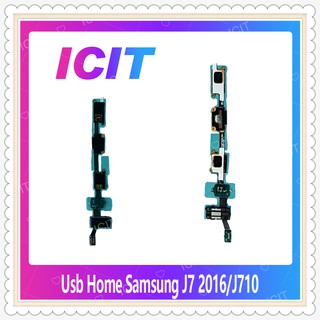 USB Home Samsung J7 2016/J710 อะไหล่แพรโฮมกลางด้านใน (ได้1ชิ้นค่ะ) อะไหล่มือถือ คุณภาพดี ICIT-Display