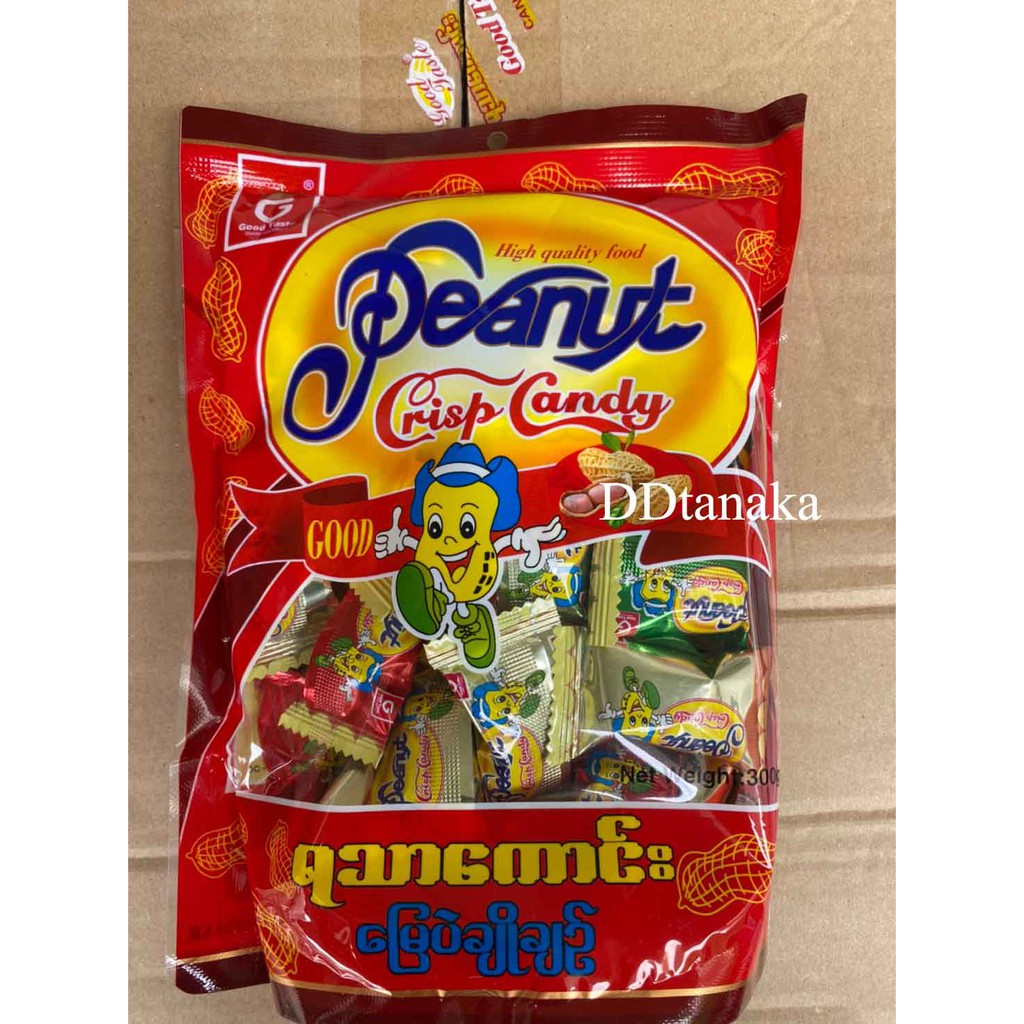 (ส่งFLASH)(ส่งเร็ว)ตุ๊บตั๊บ ขนมถั่วตุ๊บตั๊บพม่า peanut crisp candy(good taste) ล้อตใหม่ห่อสีแดงทั้งหมด(ตต 1 ห่อ) - รูปที่ 4