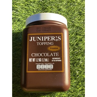 ท็อปปิ้ง ช็อกโกแลต Juniper จูนิเปอร์ Chocolate Topping ขนาด 1.2 กก. สำหรับราดเค้ก ไอศครีม