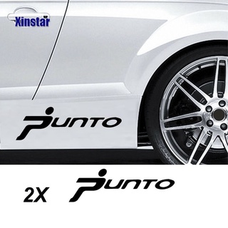 สติกเกอร์ตัวถังรถยนต์ อุปกรณ์เสริม สําหรับ fiat punto 2 ชิ้น