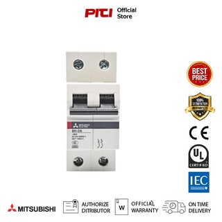 Mitsubishi BH-D6 2P 20A Miniature Circuit Breaker MCB ลูกย่อยเบรกเกอร์