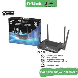 💥Free CAT6💥D-LINK Router Mesh Wi-Fi6 AX1500 รุ่นEXO DIR-X1560(ประกันLifetime)