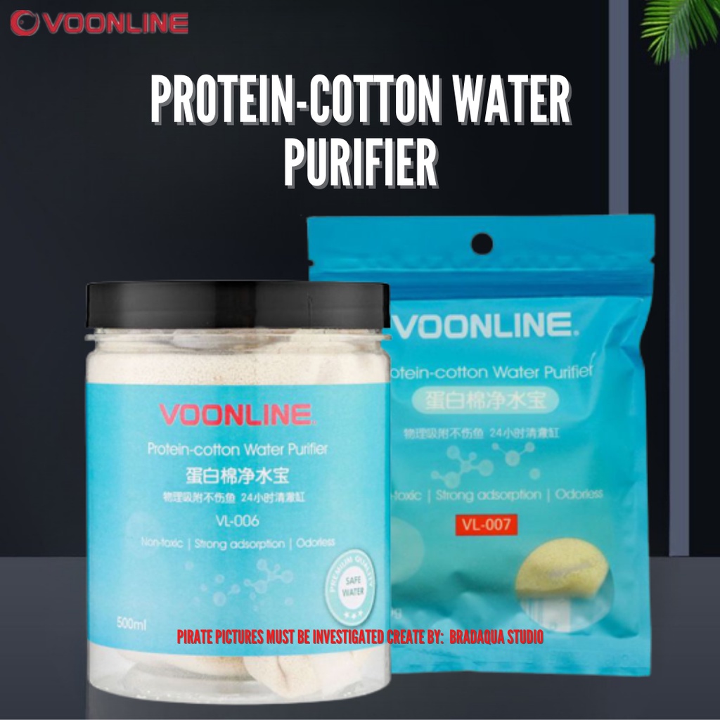 VOONLINE Protein-Cotton Water Purifier for Fish Tank Aquarium Water Cleaning Tool Remove Yellow Wate