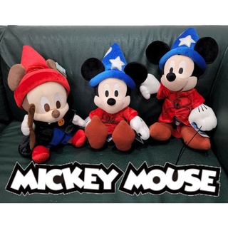 ตุ๊กตาคู่มิคกี้ มิคกี้เม้าส์ Mickey Mouse พ่อมด งานแท้ญี่ปุ่น ใหม่ ป้ายห้อย ขนาด 13"-16"