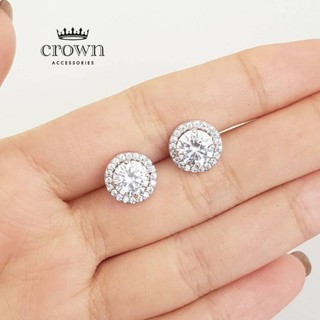 Diamond earrings#ต่างหูเพชร แบบติดหู