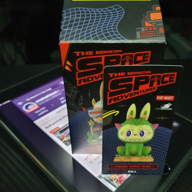ของแท้💯 ลาบูบู้ Labubu Zimomo Popmart - The Monsters Space Adventure : Labubu Space Alien กล่องสุ่ม Blind Box