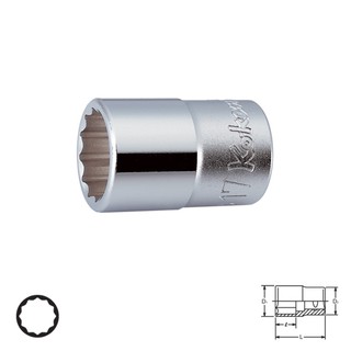 KOKEN 4405M-41 ลูกบ๊อก 1/2"-12P-41mm.| MODERTOOLS OFFICIAL
