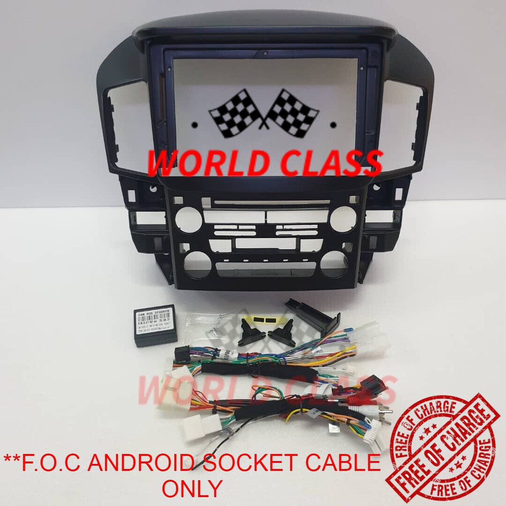 TOYOTA HARRIER RX-300 1998-2002 (พร้อม Canbus) 9" ANDROID CASING (ฟรีปลั๊กและสายเล่น)