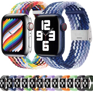 สายนาฬิกาข้อมือไนล่อนถัก สําหรับ Apple Watch Series 8 7 6 SE 5 4 3 38 40 มม. 42 มม. 44 มม. 41 มม. 45 มม. 49 Ultra