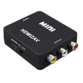 อะแดปเตอร์แปลง Mini HDMI TO 3rca CVBS Composite Video AV