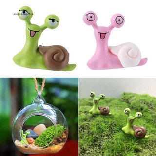 Spp_ หอยทากจิ๋ว สําหรับตกแต่งบ้านตุ๊กตา 2 ชิ้น