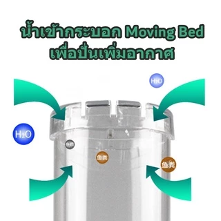 Moving bed Filter กระปุกพลาสติกปั่นมูฟวิ่งเบด แบบตั้งพื้น ไม่มีแถมมูฟวิ่งเบดลูกค้าต้องซื้อเพิ่ม