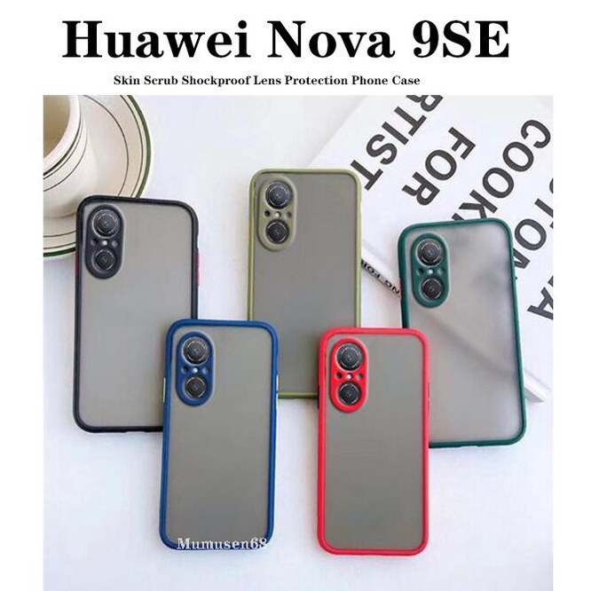 สําหรับ Huawei Nova 9 SE 7i ผิวสัมผัส กันกระแทก เลนส์กล้อง เคสโทรศัพท์แข็ง เคสขัด ฝาหลัง