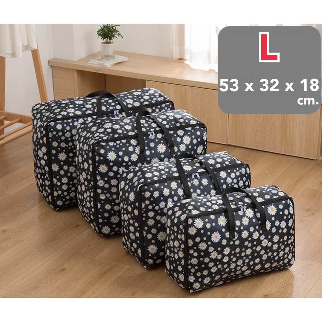 พร้อมส่ง⭐ (19 แบบ)  ถุงเก็บผ้านวม ใส่เสื้อผ้า ใส่ผ้าห่ม  เนื้อหนา ป้องกันฝุ่น กันแมลง  จุได้เยอะ - รูปที่ 2