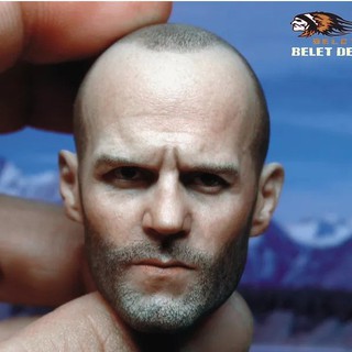 1/6 death squads jason statham head sculpt male โมเดลตุ๊กตาของเล่นสําหรับเด็ก/ผู้ใหญ่