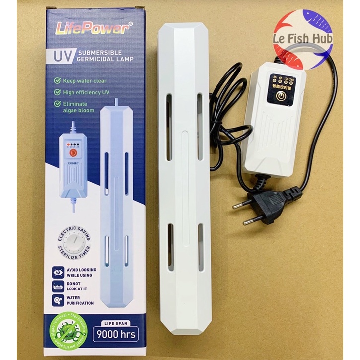 LIFE POWER UV LIGHT WITH AUTO TIMER 5W & 13W FOR AQUARIUM FISH TANK | ALGAE REMOVER | HILANG HIJAU