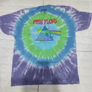 เสื้อยืดมัดย้อม วง Pink Floyd ลิขสิทธิ์แท้ liquid blue