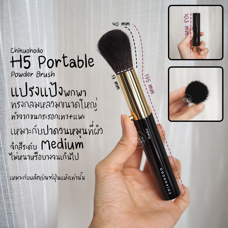 [Blue Sq+Goat] CHIKUHODO - H5 Powder Brush